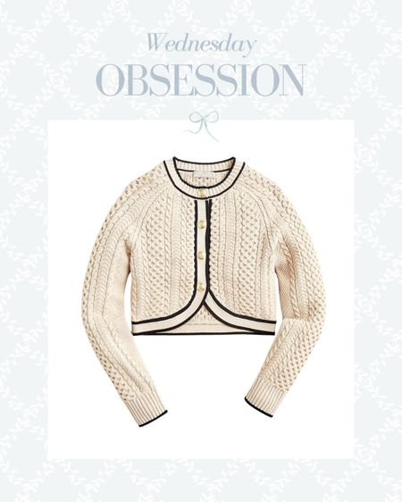 Obsessing over this cable knit sweater lady jacket from J. Crew. Great for work wear with high waisted jeans or pants

Business casual 


#LTKworkwear #LTKstyletip #LTKSeasonal