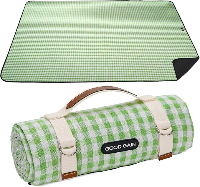 G GOOD GAIN Picnic Blankets Outdoor Extra Large - Waterproof Picnic Blanket with Carry Strap | Ma... | Amazon (CA)