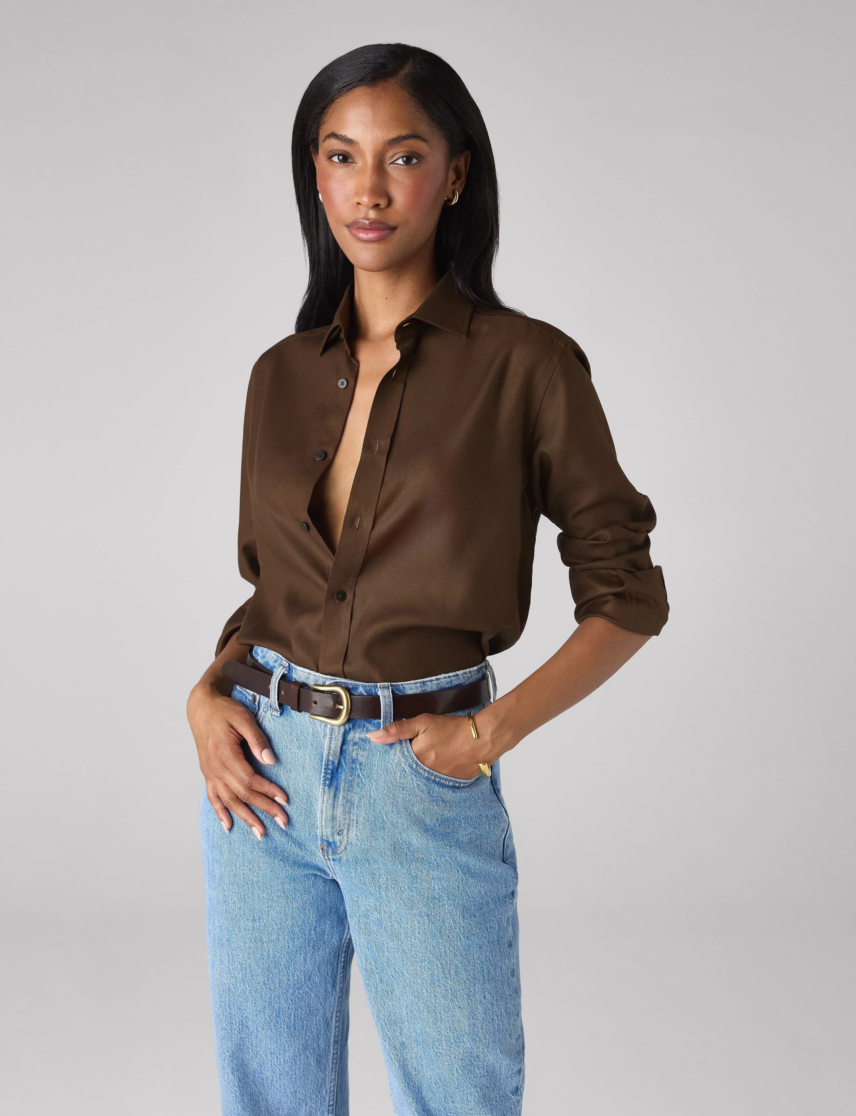 The Classic: TENCEL™ Lyocell, Chocolate | With Nothing Underneath