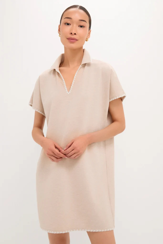 Sandstone Pique Melissa Mini Dress | Tuckernuck (US)