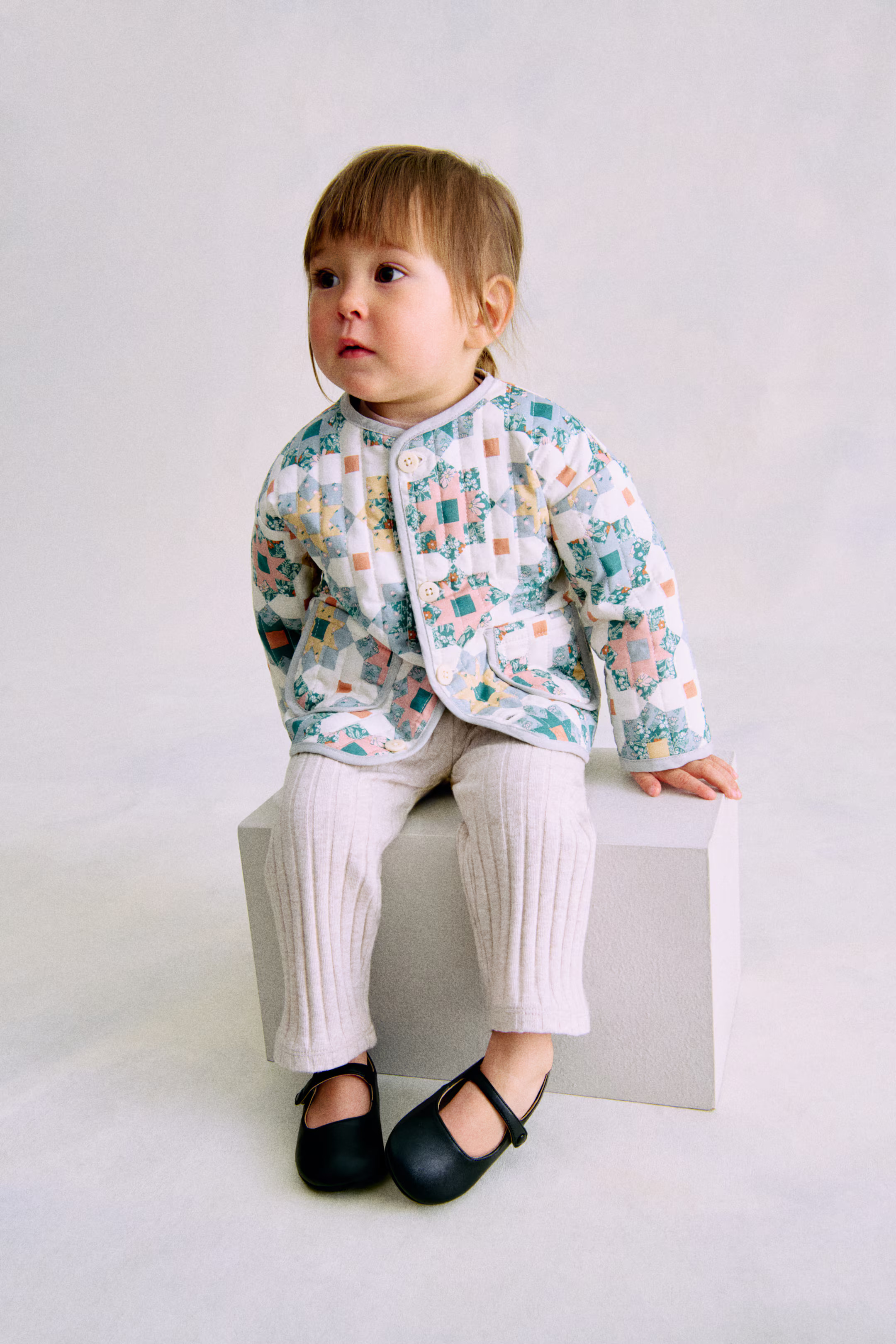 Quilted Patchwork-Print Jacket | H&M (US + CA)