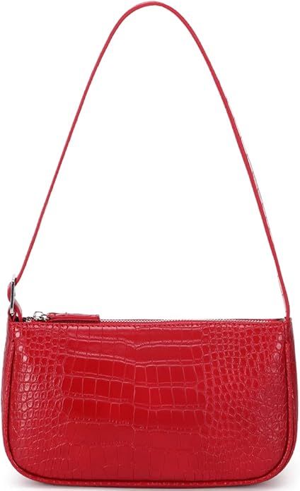 WSRYDJDL Small Purse for Women, Adjustable Shoulder Bags Crocodile Pattern Clutch Purse with Zipp... | Amazon (US)