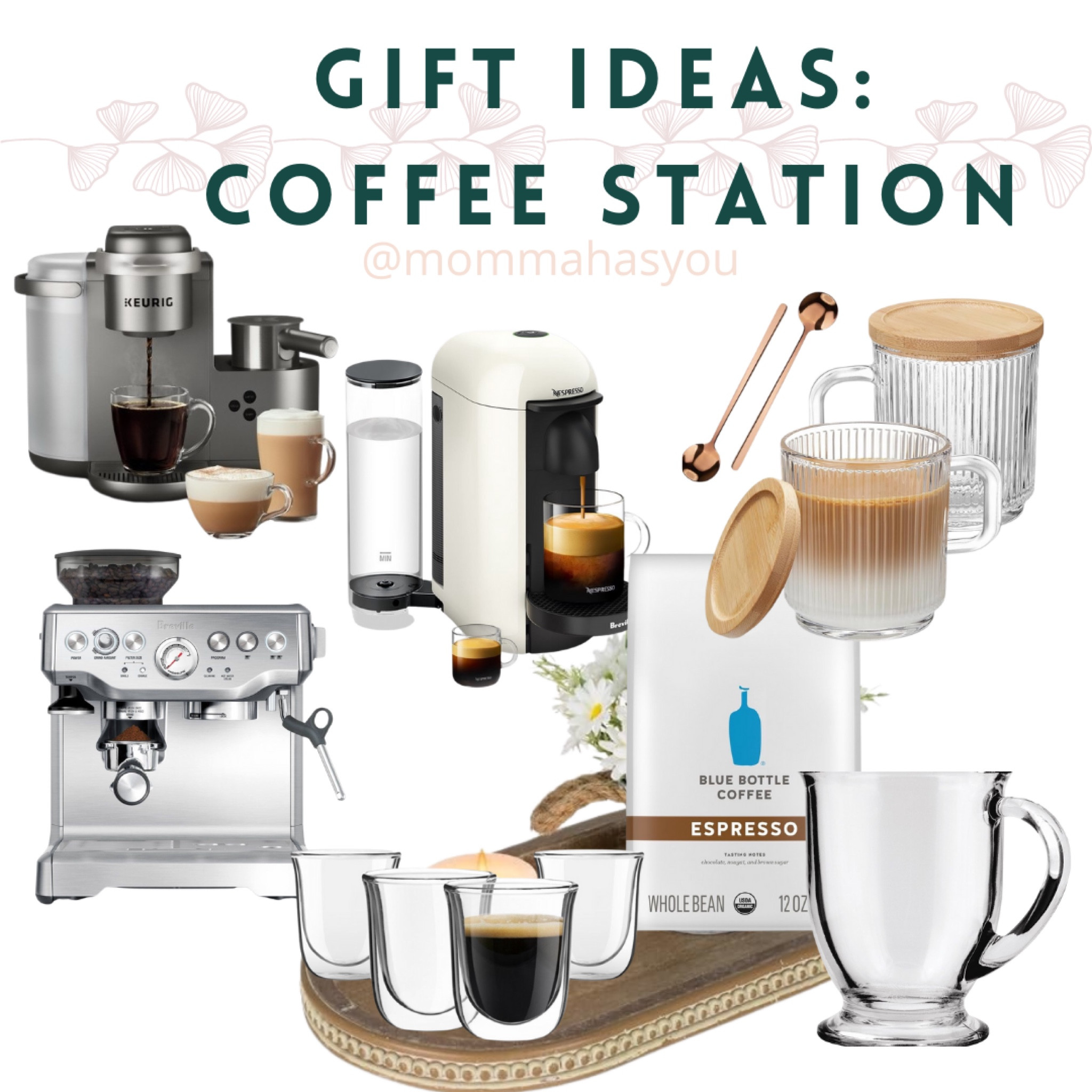 Bringing another great themed gift idea for your love: update their coffee bar and station. These specialty appliances make exceptional lattes and cappuccinos. Using
Whole beans or pods. Love these glassware options to make your morning pick me up feel elevated and special. Big purchase but so worth it! I use my Brevielle each morning and save big on skipping Starbucks  

#LTKSaleAlert #LTKHoliday #LTKGiftGuide