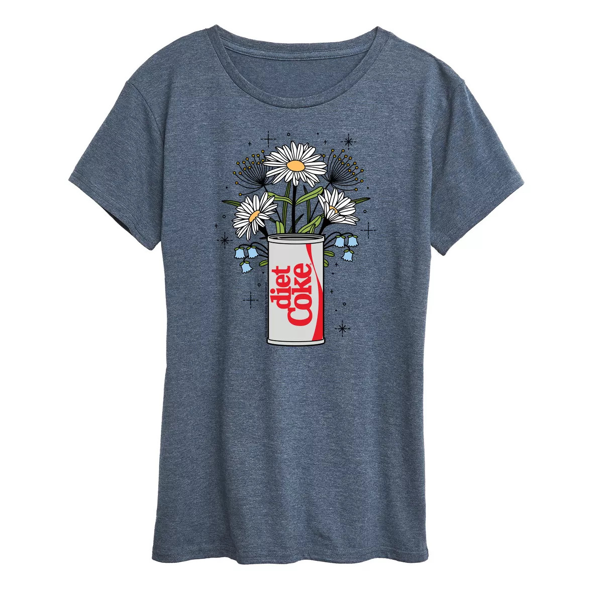 Women's - Diet Coke - Flowers In Can Short Sleeve Graphic T-Shirt | Target