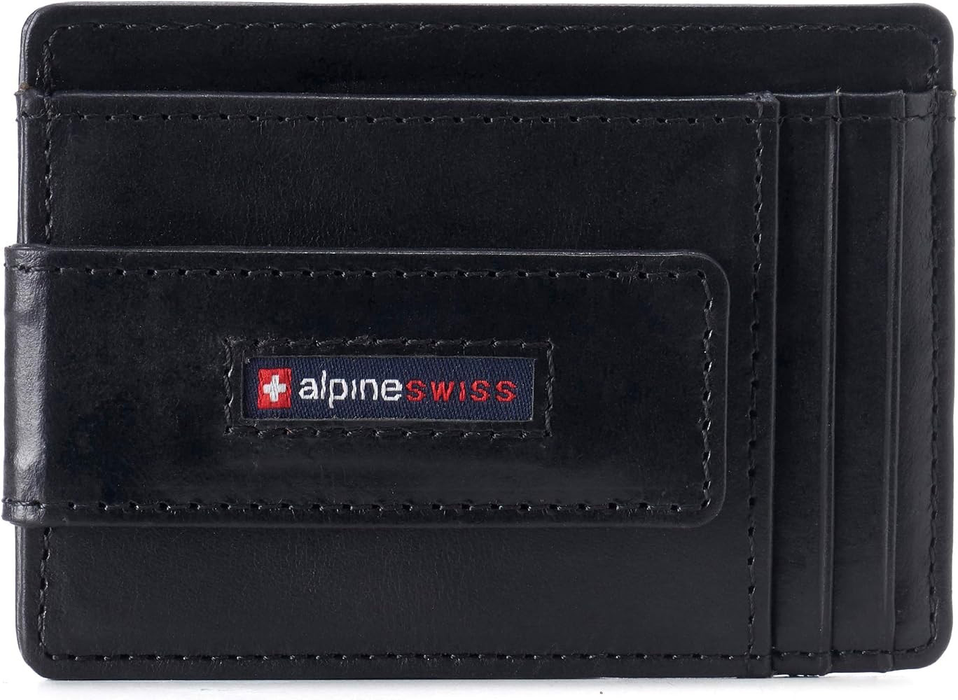 Alpine Swiss Harper - Billetera delgada con clip para dinero, bolsillo frontal, RFID, de cuero, m... | Amazon (US)