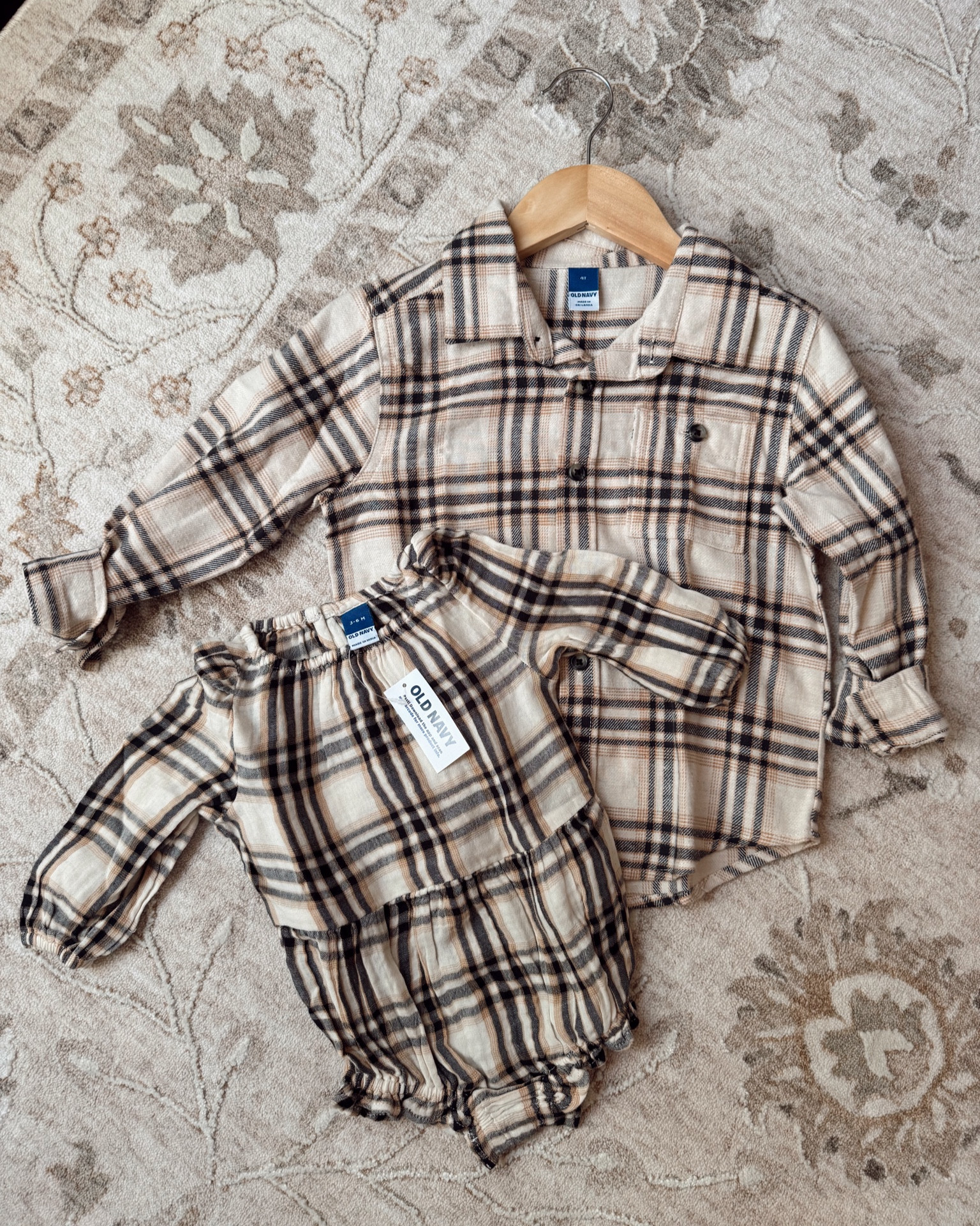 Matching flannels for the kids. I am dead that his flannel comes in a bubble for Evelyn! 😭😭 our second outfit for family photos. I can’t get enough!! 🥹

Flannels, old navy, toddler flannel, babygirl bubble, old navy fall, fall outfit Inspo 

#LTKSeasonal #LTKBaby #LTKKids