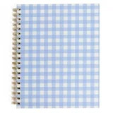 Pearhead Blue Gingham College Ruled Spiral Notebook with Hardcover, 8 x 10.5 inches, 200 Pages | Walmart (US)