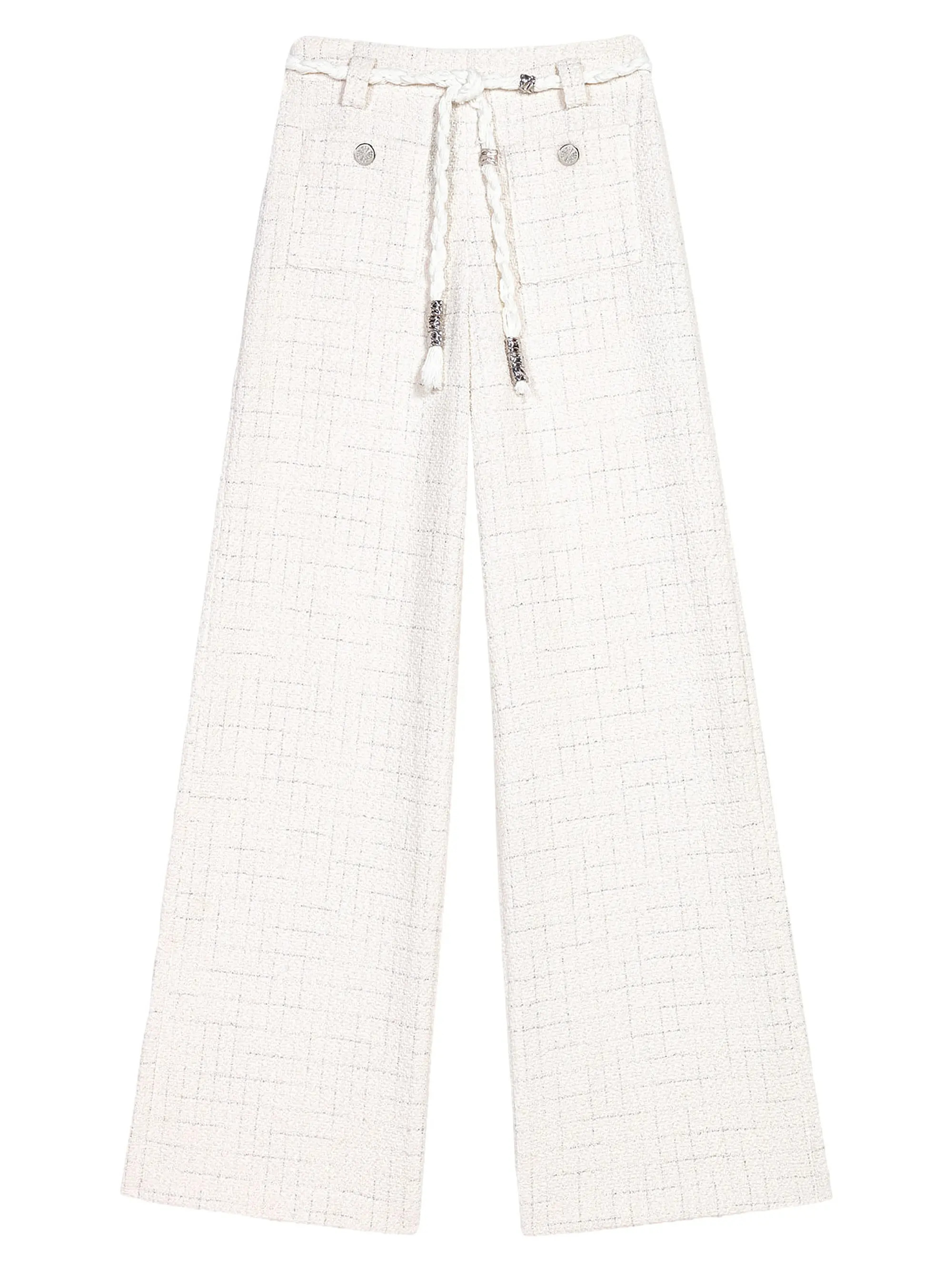 Metallic Thread Tweed Trousers | Saks Fifth Avenue