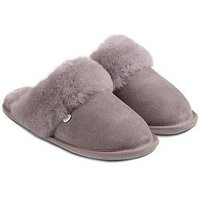 Just Sheepskin Soft Cuff Sheepskin Mule - Dove White | Very (UK)