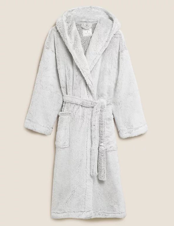 Fleece Hooded Dressing Gown | Marks & Spencer (UK)