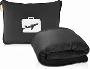 Amazon.com: EverSnug Travel Blanket and Pillow - Premium Soft 2 in 1 Airplane Blanket with Soft B... | Amazon (US)