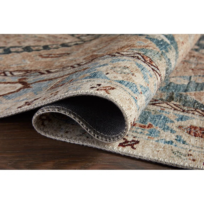 Magnolia Home by Joanna Gaines x Loloi Lenna Denim / Sand Area Rug | Wayfair North America