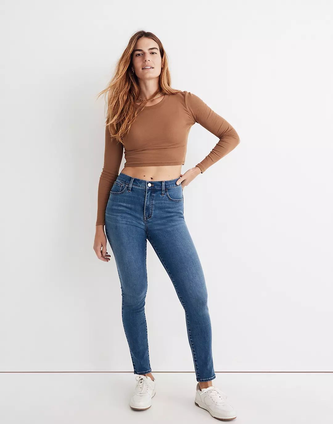 9" Mid-Rise Roadtripper Supersoft Skinny Jeans in Hastings Wash | Madewell