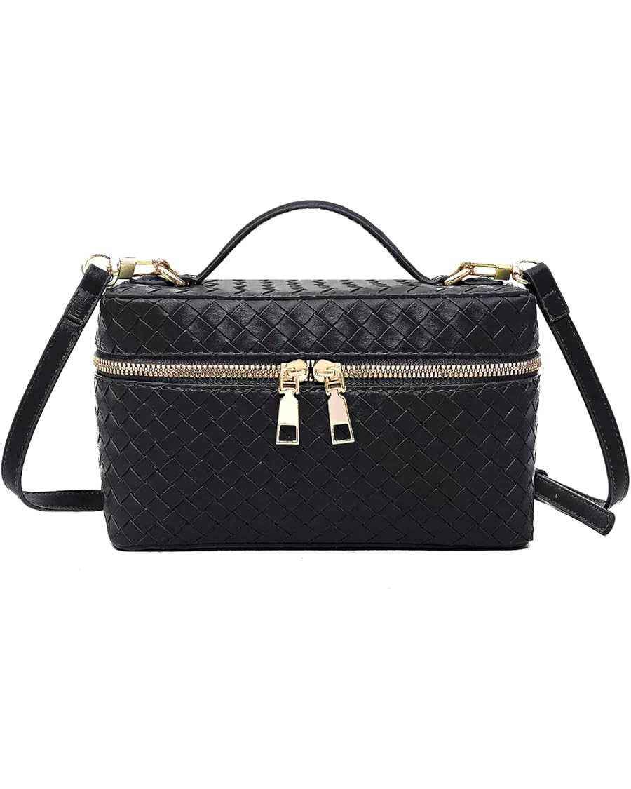 Trendy Shoulder Bags for Women Mini L19 Square Box Satchel Bag Cute PU Leather Crossbody Purse wi... | Amazon (US)