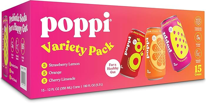 poppi Variety Pack, 12 oz, 15-Count | Amazon (US)