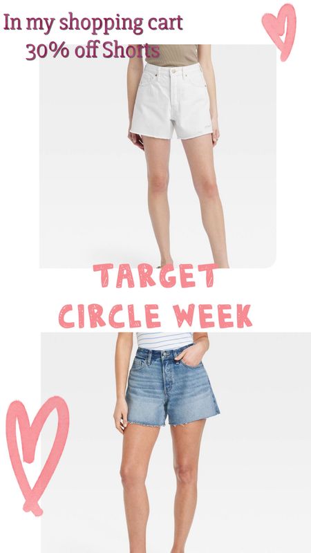 I tried on 00 in the store and it was a little too tight. Ordered size 0. Perfect jean shorts for wide legs, thick thighs. 

#LTKover40 #LTKxTarget #LTKsalealert