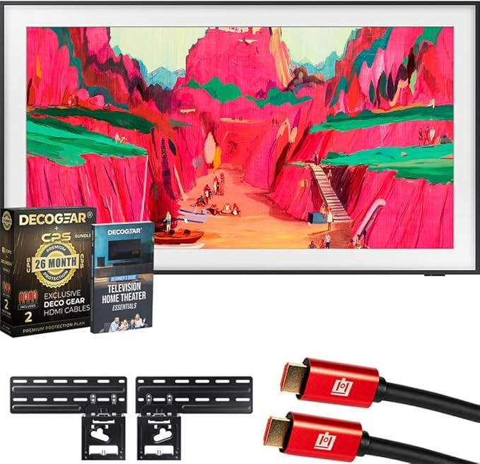 Samsung QN65LS03FW 65 inch The Frame Pro 4K Neo QLED Mini LED Smart TV (2025) Bundle with CPS Exc... | Amazon (US)