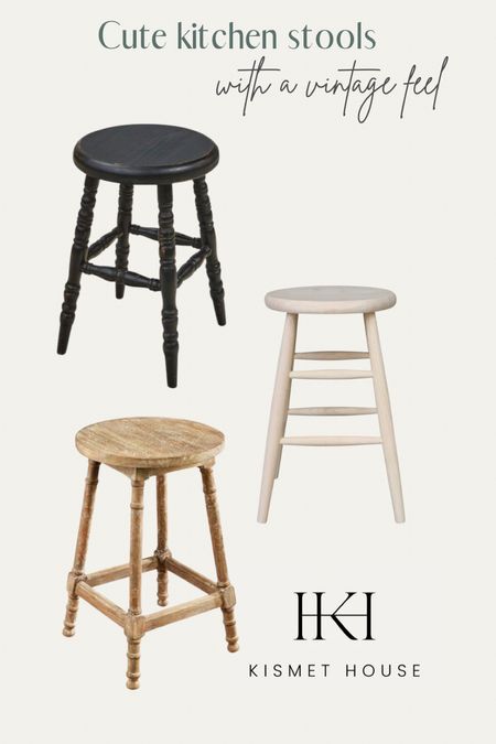 We added a vintage kitchen stool in our space but found others we would happily use if we hadn’t found our vintage treasure 

#LTKhome