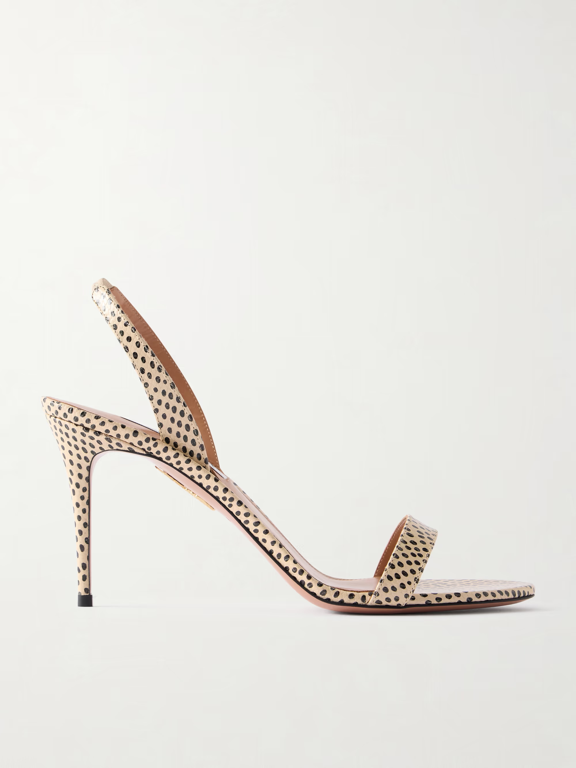 So Nude 85 polka-dot leather slingback sandals | NET-A-PORTER (US)