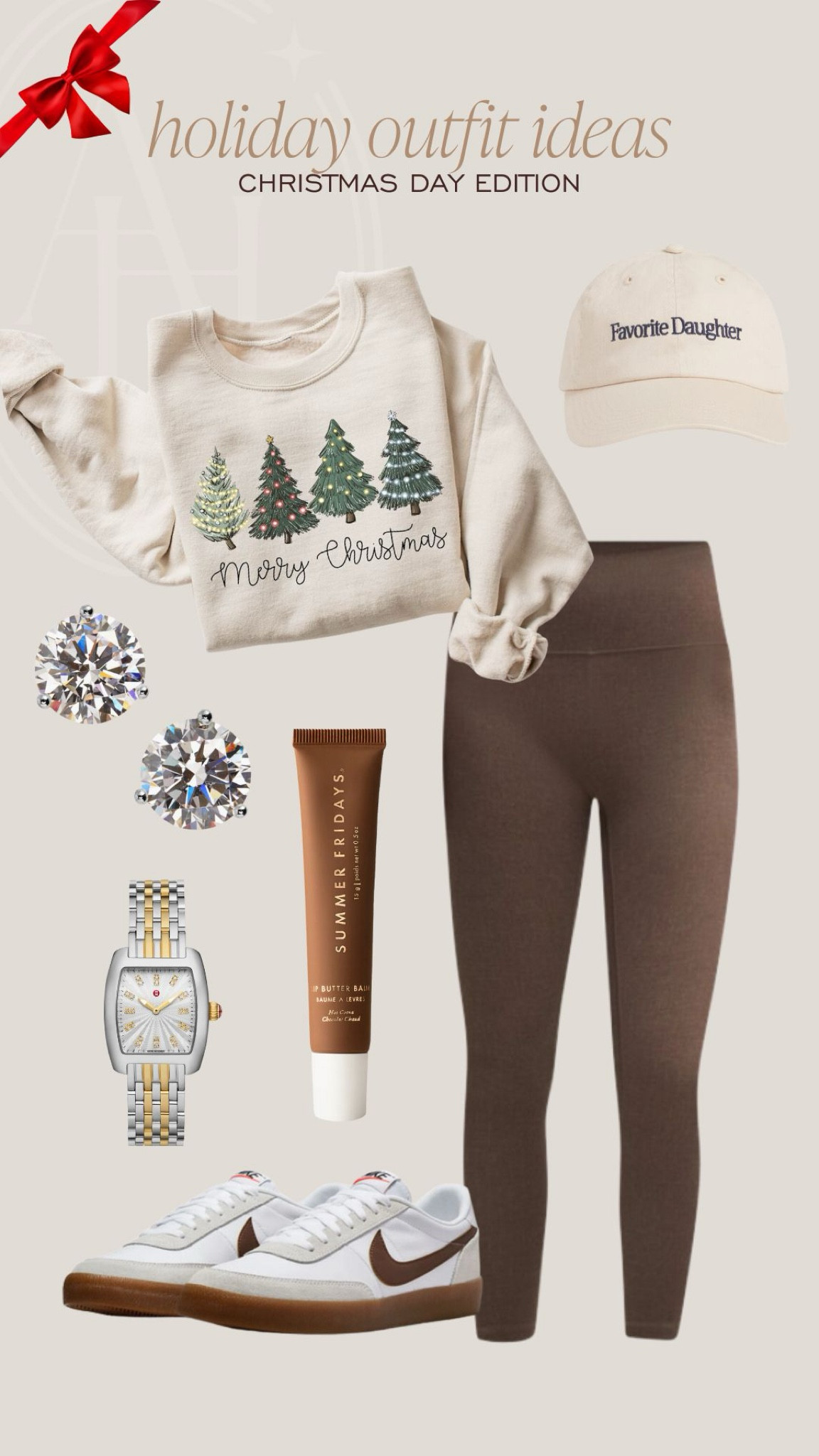 Holiday outfit idea. I love this Christmas sweatshirt and leggings are perfect for a Christmas Day look. 

#LTKHoliday #LTKStyleTip #LTKSeasonal