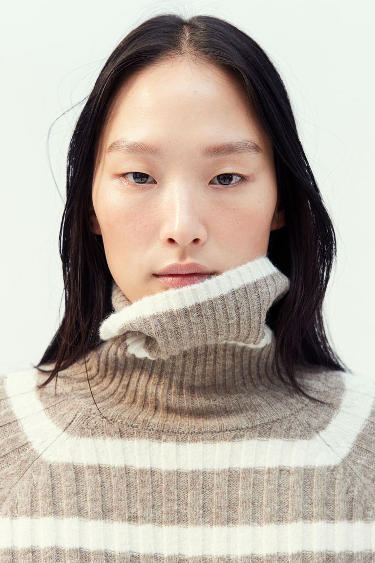 Rib-knit Turtleneck Sweater | H&M (US + CA)