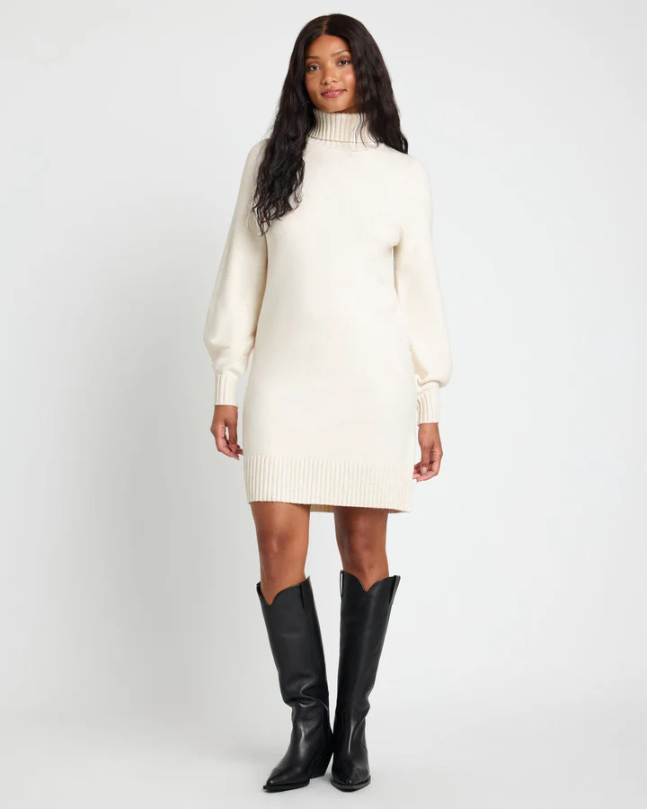 Splendid x @Cellajaneblog Turtleneck Sweater Dress | Splendid