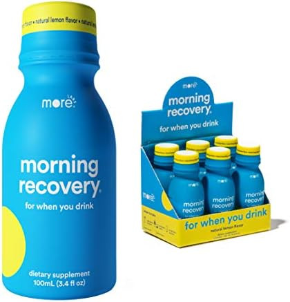More Labs Morning Recovery, Patent-Pending After You Drink Rebound Shots (Pack of 6), Original Lemon | Amazon (US)