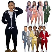 2 Piece Set Women Jogger Cotton Tracksuits | Etsy (US)