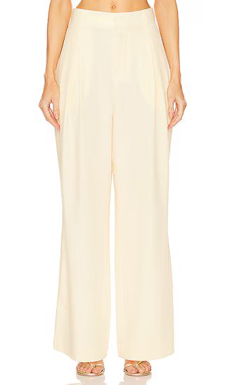 Ronny Slouchy Pant in Pale Banana | Revolve Clothing (Global)