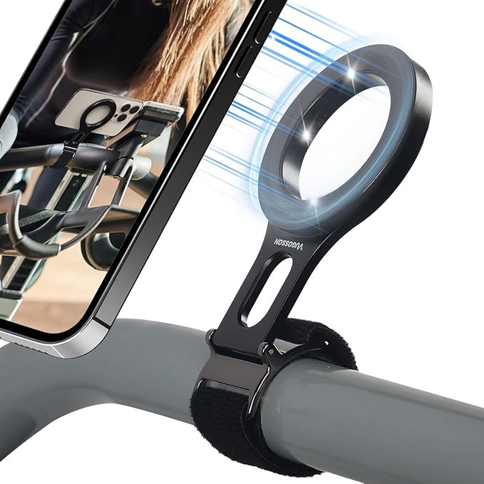 Magnetic Phone Holder for Stroller Bar, Compatible with MagSafe (Strong Magnet) - 180° Adjustabl... | Amazon (US)
