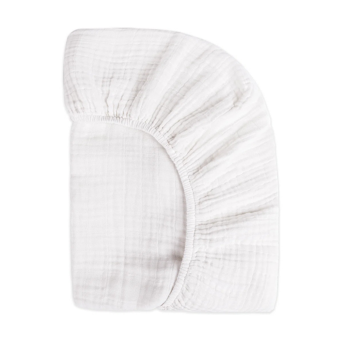 Plain White Muslin Fitted Sheet | Wayfair North America