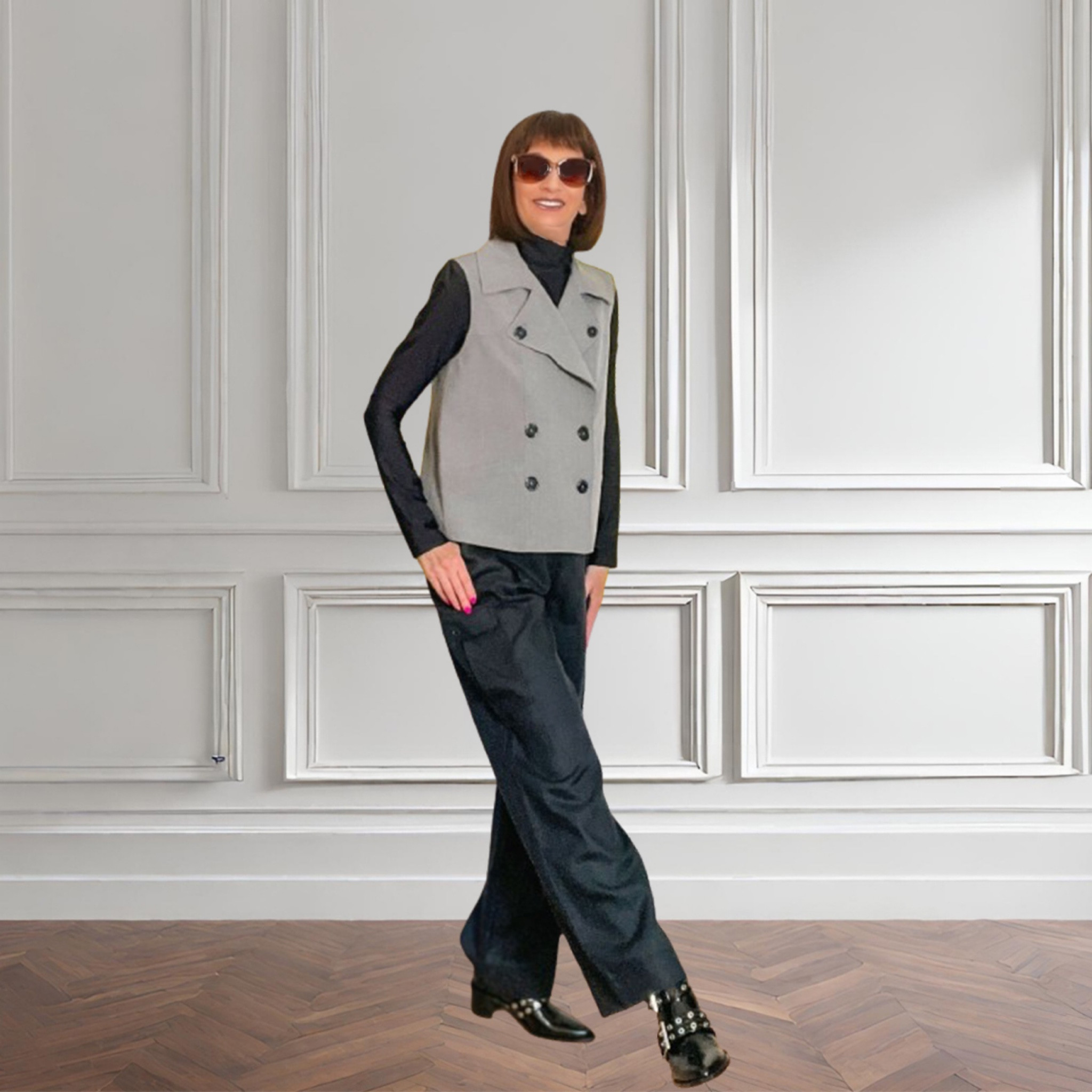 Go from the Office to any evening event in style with this double breasted VEST!!! Well worth the inVESTment 🤣 And check out these studded Boots too!!!
Fall Outfit - Teacher Outfit - Country Concert 🎵 Outfit- Back to School - Boots - WorkWear 
#LTKBacktoSchool 

#LTKShoeCrush #LTKWorkwear #LTKStyleTip