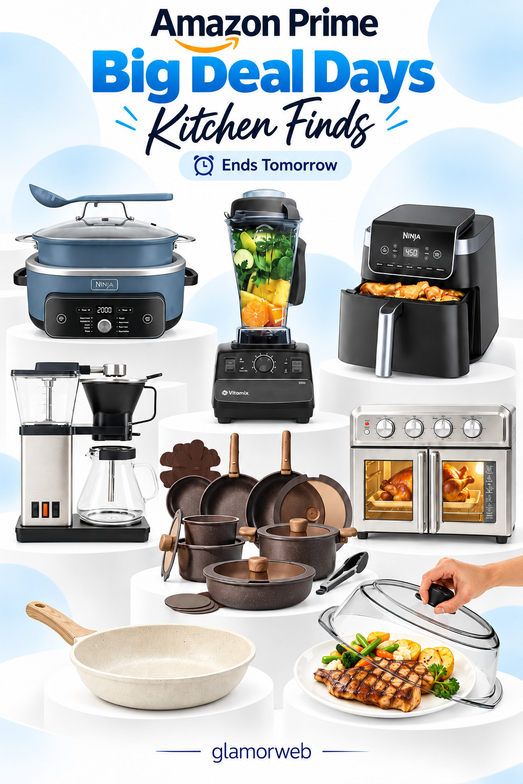 Amazon Prime Big Deal Days kitchen finds are so good right now 🍳☕ From air fryers and blenders to coffee makers, cookware sets, countertop ovens, and everyday kitchen essentials, these are the kinds of finds that make cooking at home so much easier. Such a good time to upgrade your kitchen, replace old appliances, or grab something you’ve had saved for a while before the deals end tomorrow. 🛒✨
#AmazonPrimeBigDealDays #AmazonKitchenFinds #KitchenFinds #AmazonDeals #PrimeDeals #KitchenMustHaves #KitchenAppliances #AirFryer #Blender #CoffeeMaker #CookwareSet #KitchenEssentials #AmazonHome #HomeFinds #CookingEssentials #KitchenUpgrade #AmazonMustHaves #KitchenFavorites #PrimeBigDealDays #Glamorweb 

 #LTKSeasonal #LTKHome #LTKSaleAlert