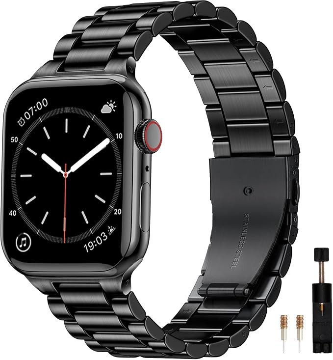 Maledan Compatible with Apple Watch Band 44mm 45mm 42mm 49mm 41mm 40mm 38mm Men Women, Adjustable... | Amazon (US)