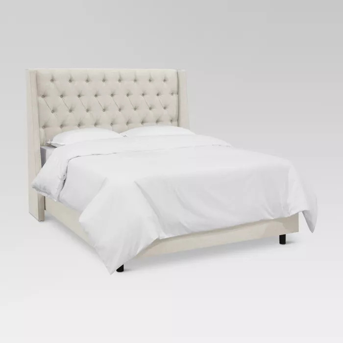 Gilford Tufted Linen Blend Wingback Bed - Threshold™ | Target