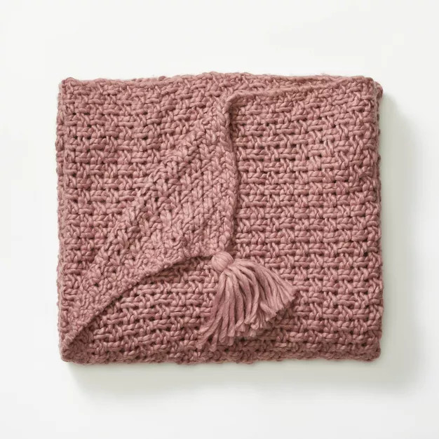 Chunky Knit Throw Blanket - Threshold™ designed with Studio McGee | Target