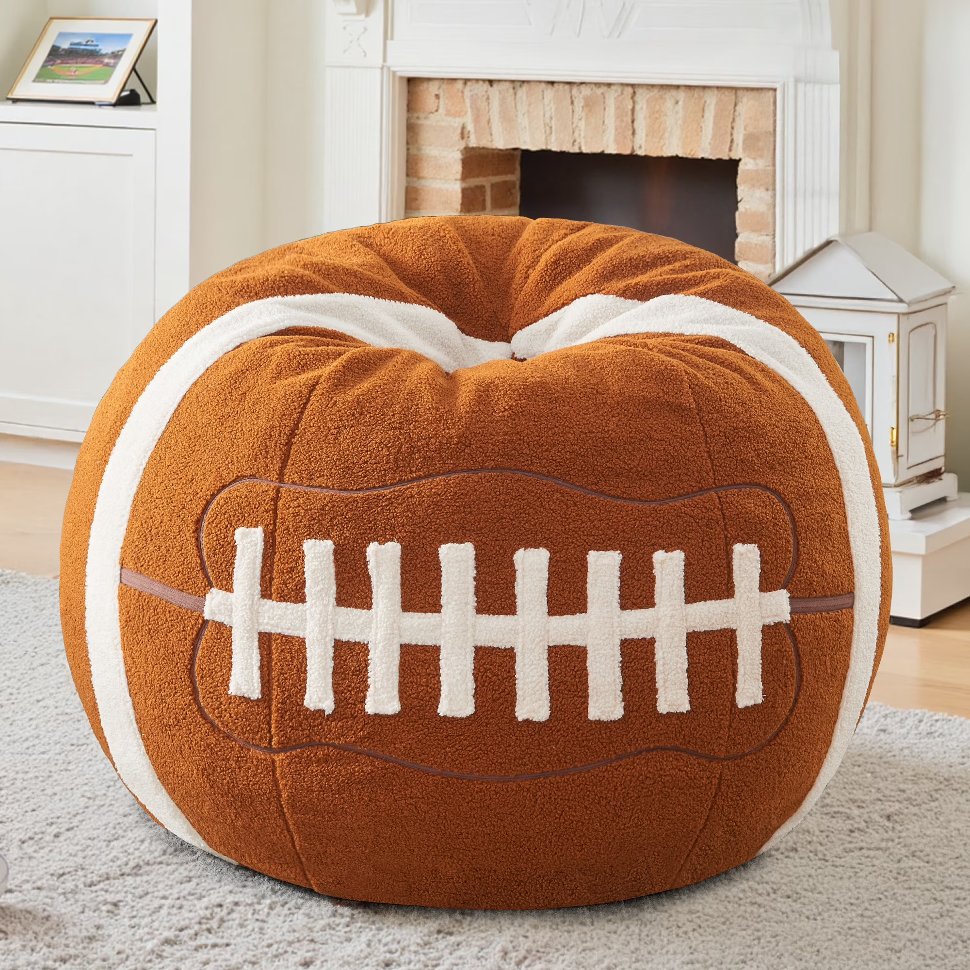 XIECUVA Bean Bag Chair for Adults, High-Rebound Memory Foam Beanbag Chairs with Removable Cover for Living Room Bedroom, 32 Inches - Walmart.com | Walmart (US)