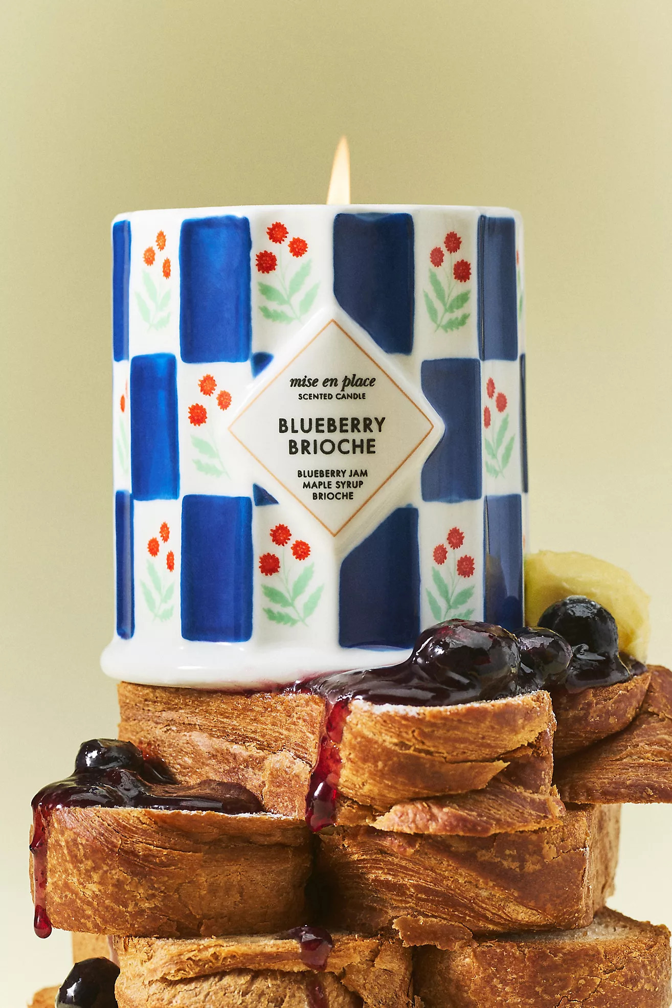 mise en place Gourmand Blueberry Brioche Ceramic Candle | Anthropologie (US)