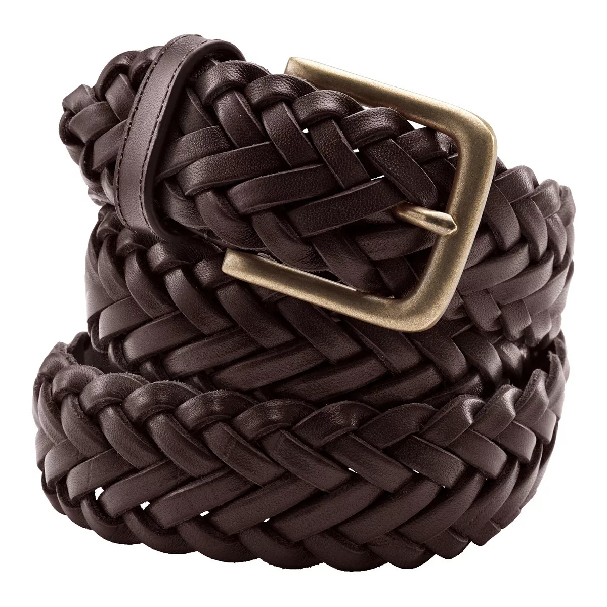 Men's Lands' End Leather Braid Belt | Kohl's