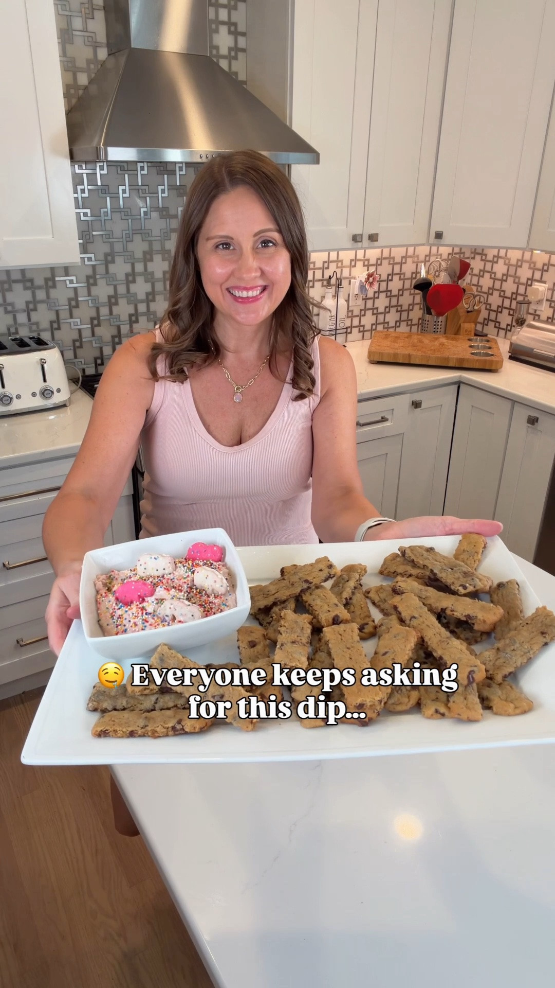 🍪🍟 Cookie fries + the dip everyone keeps asking me for = the ultimate party dessert! 🤍✨

The cookie fries are fun… but this Animal Cracker Dip is what steals the show! It’s sweet, creamy, packed with nostalgic flavor, and perfect for dipping cookies, graham crackers, fruit, pretzels, or just about anything. I linked everything I used to recreate this dessert! 🙌

Animal Cracker Dip Recipe:
🤍 1 (8 oz) block cream cheese, softened
🤍 1 (7 oz) container marshmallow fluff
🤍 1 tsp vanilla extract (or a generous splash)
🤍 1 cup frosted animal crackers, pulsed into fine crumbs and folded in

Top with Dot sprinkles and a few whole frosted animal crackers for the cutest finish! 🍪✨

#LTKFood #LTKFamily #DessertIdeas #EasyDesserts #PartyFood #CookieFries

#LTKfoodie #LTKHome