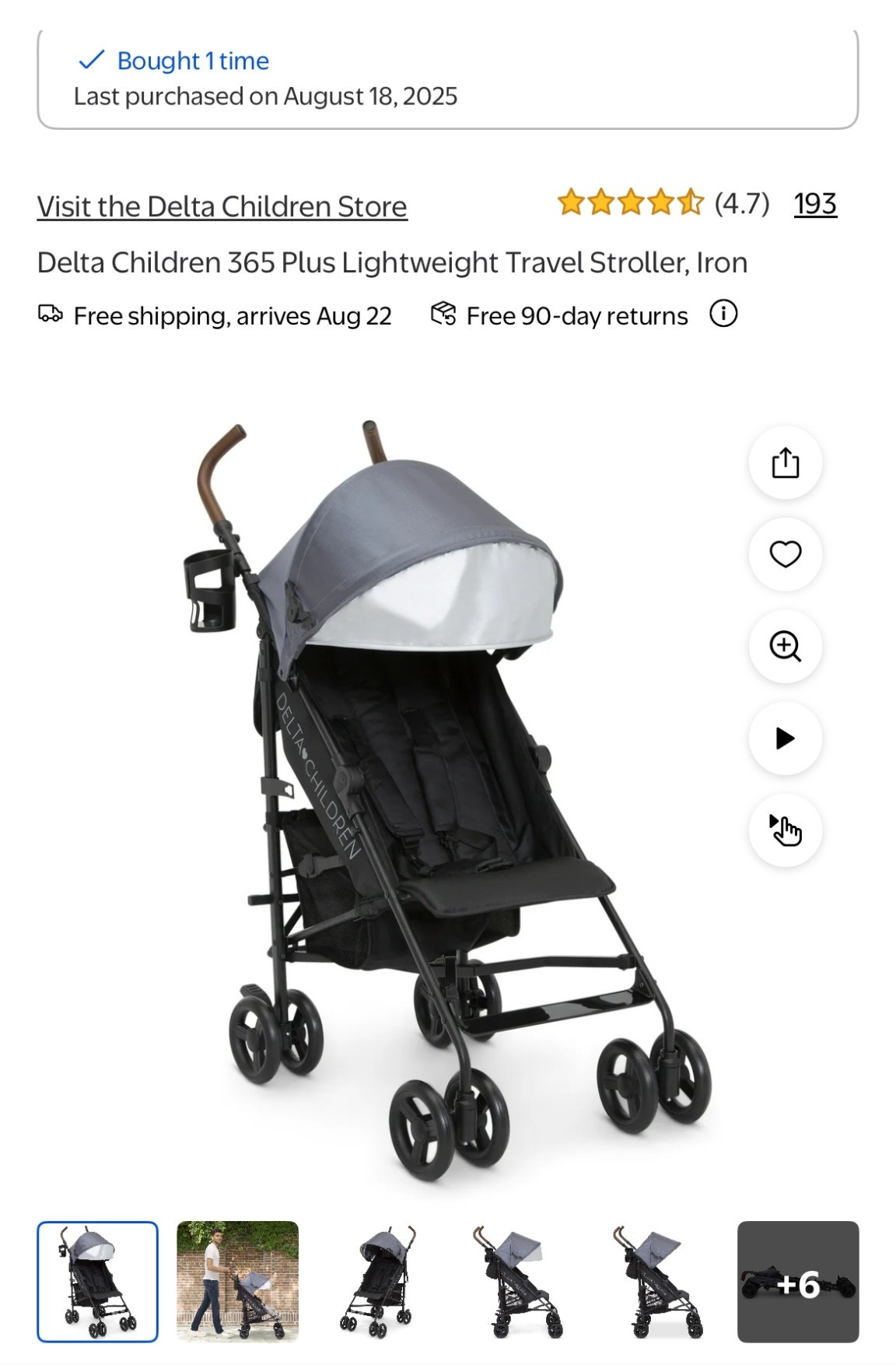 The umbrella stroller I bought for the airport! Can’t believe this was less than $60! The leather handles are so nice 🤎

#LTKKids #LTKTravel #LTKBaby