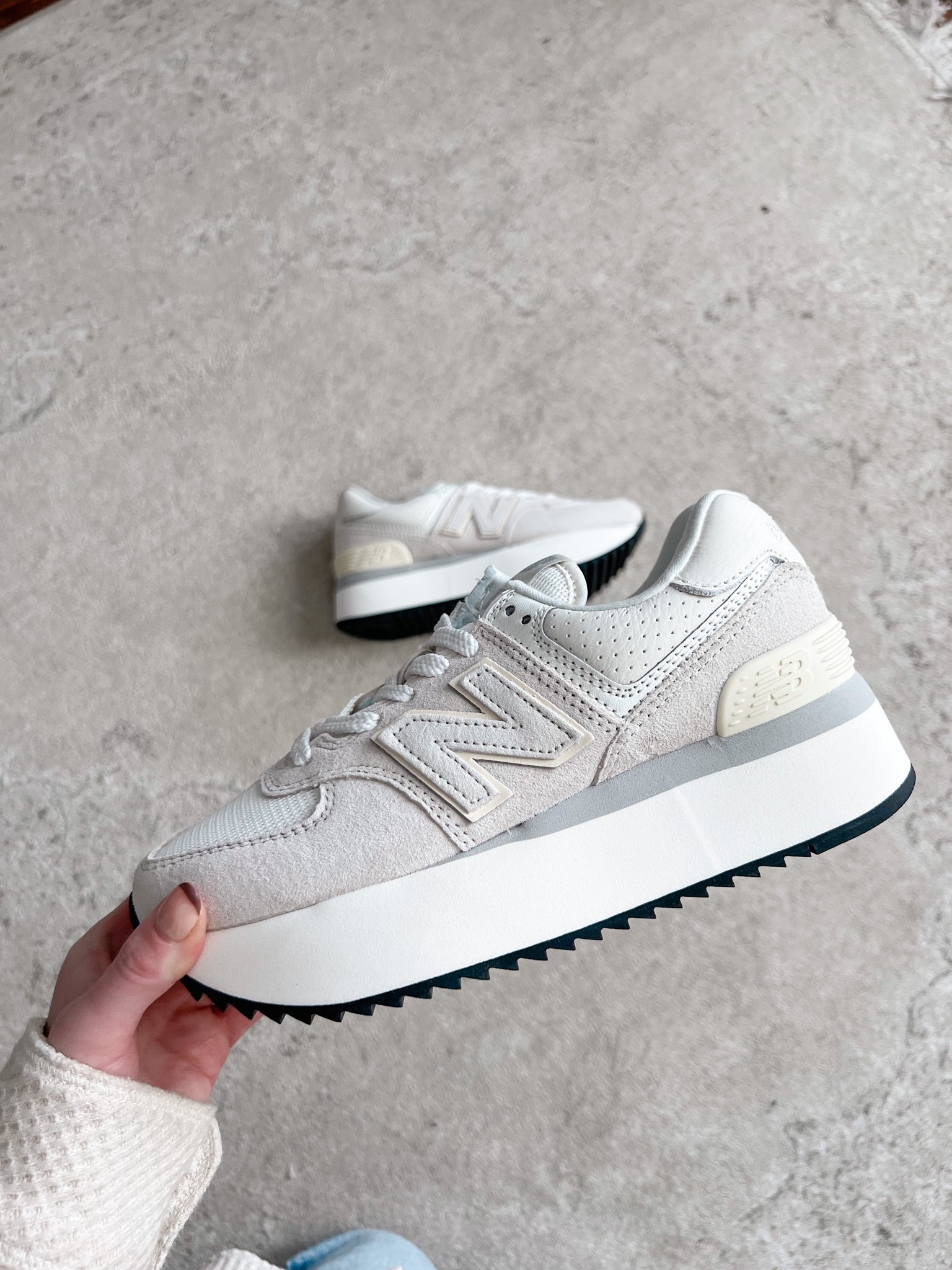 How cute are these platform new balances?! This is my version of the dad shoe trend - these neutral sneakers are perfect for me for fall! 

#LTKshoecrush #LTKunder100