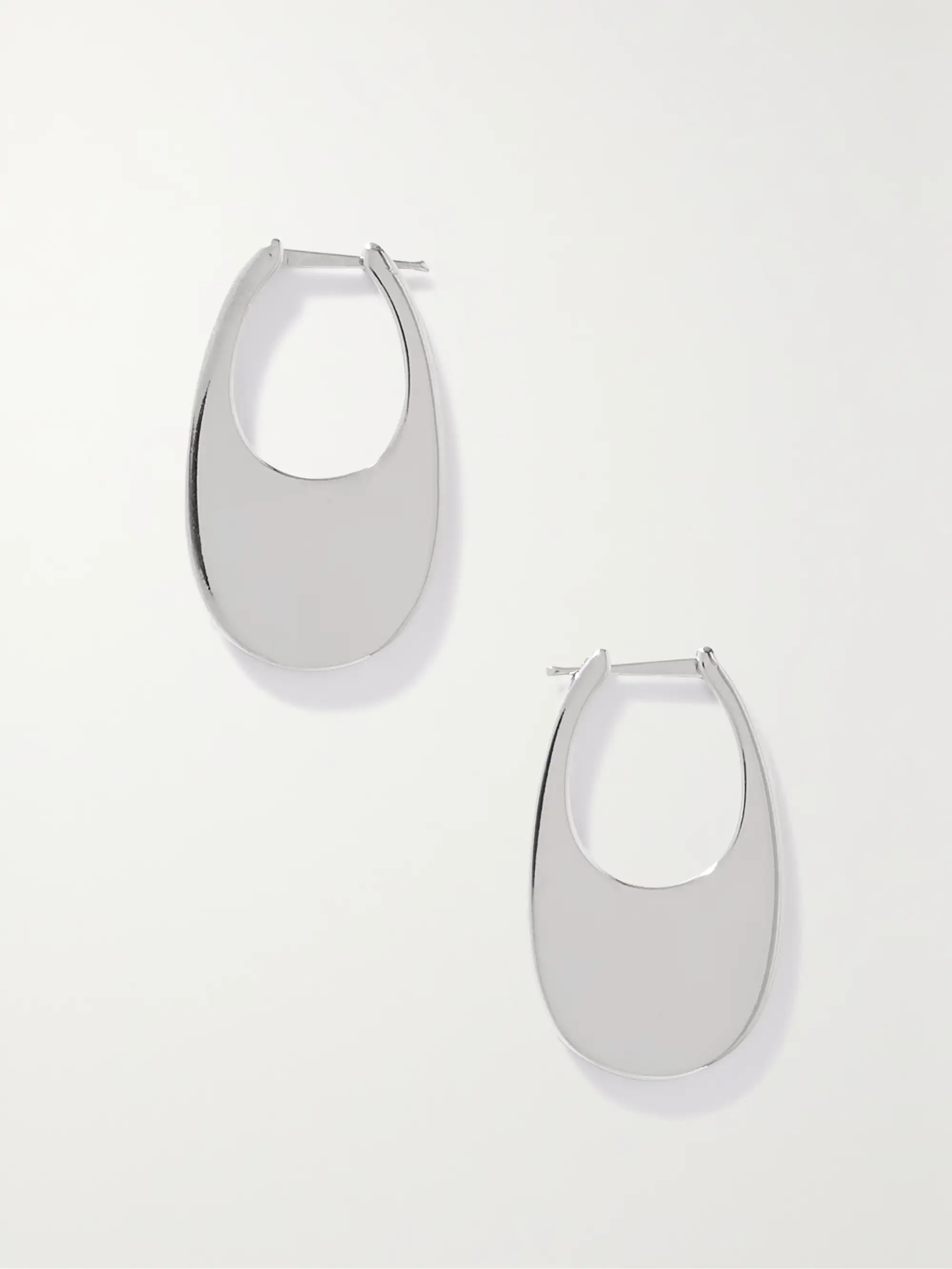 Swipe silver-tone earrings | NET-A-PORTER (US)