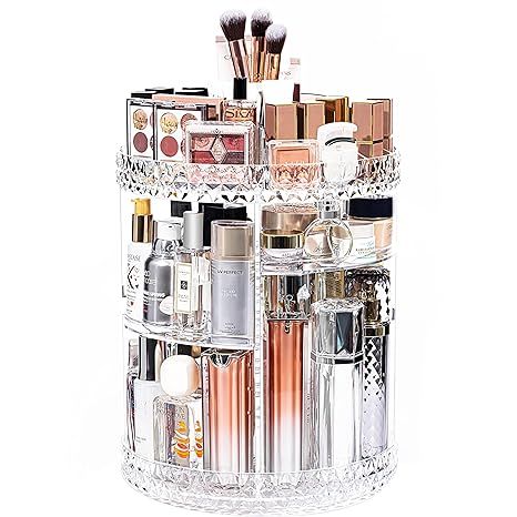 Amazon.com: DreamGenius Makeup Organizer, 360 Degree Rotating Cosmetic Storage Organizer, 7-Layer... | Amazon (US)