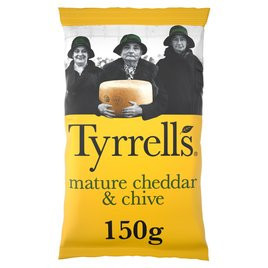 Tyrrells Mature Cheddar & Chive Sharing Crisps | Ocado | Ocado