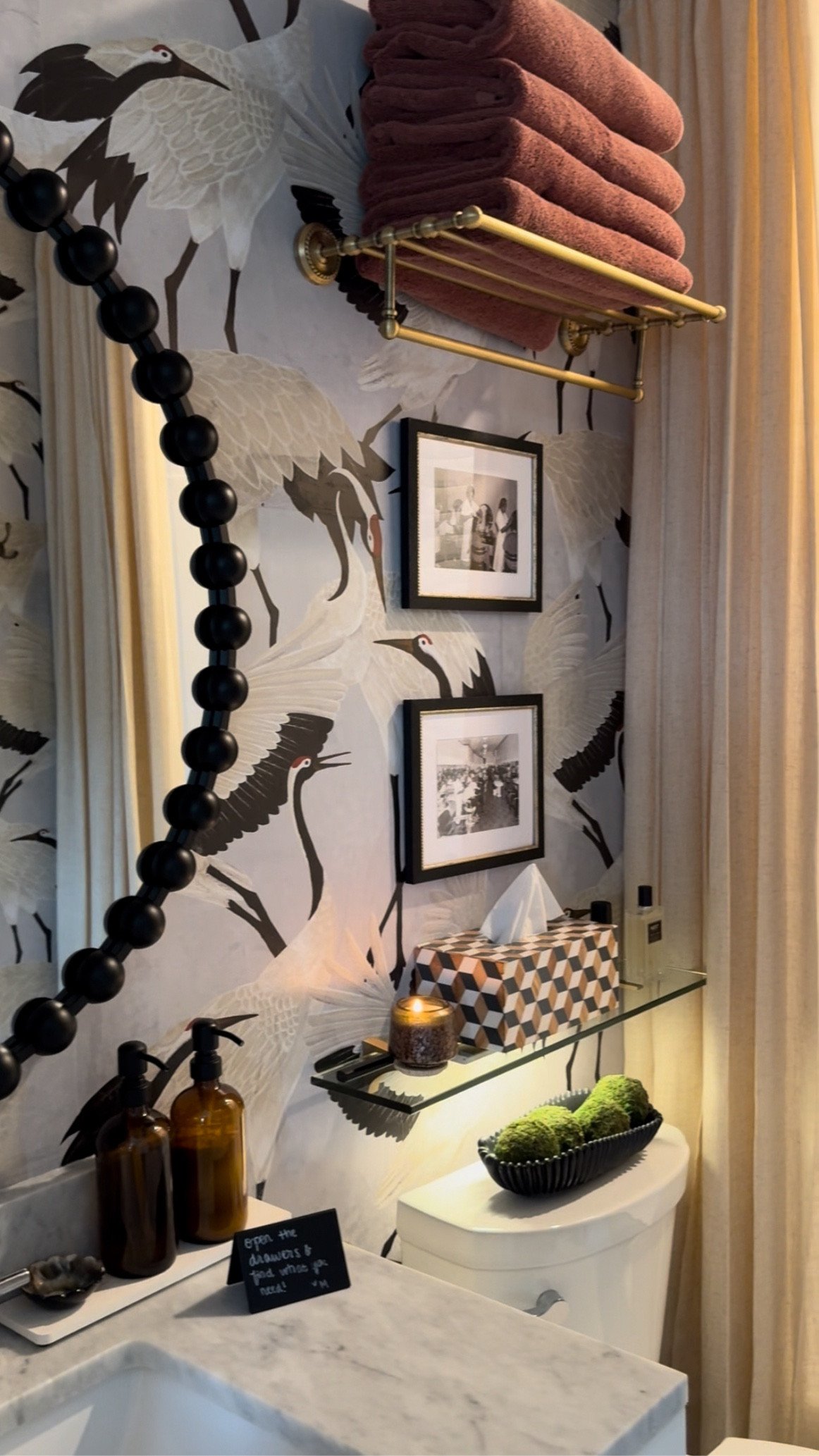 Bathrooms should still showcase art 
links to evening in my guest bathroom decor

#LTKHome