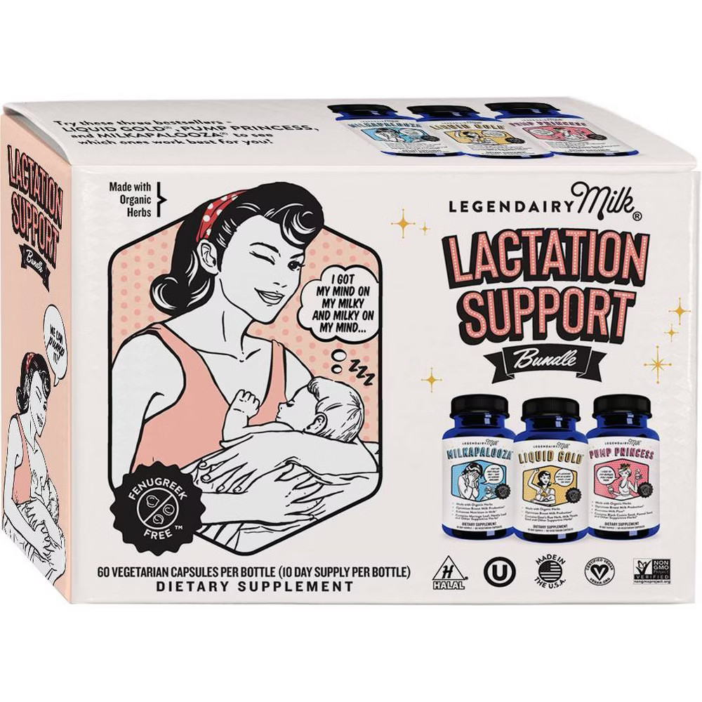 Legendairy Milk Lactation Support Bundle – 3 bottles (60 capsules each), Women's | Target
