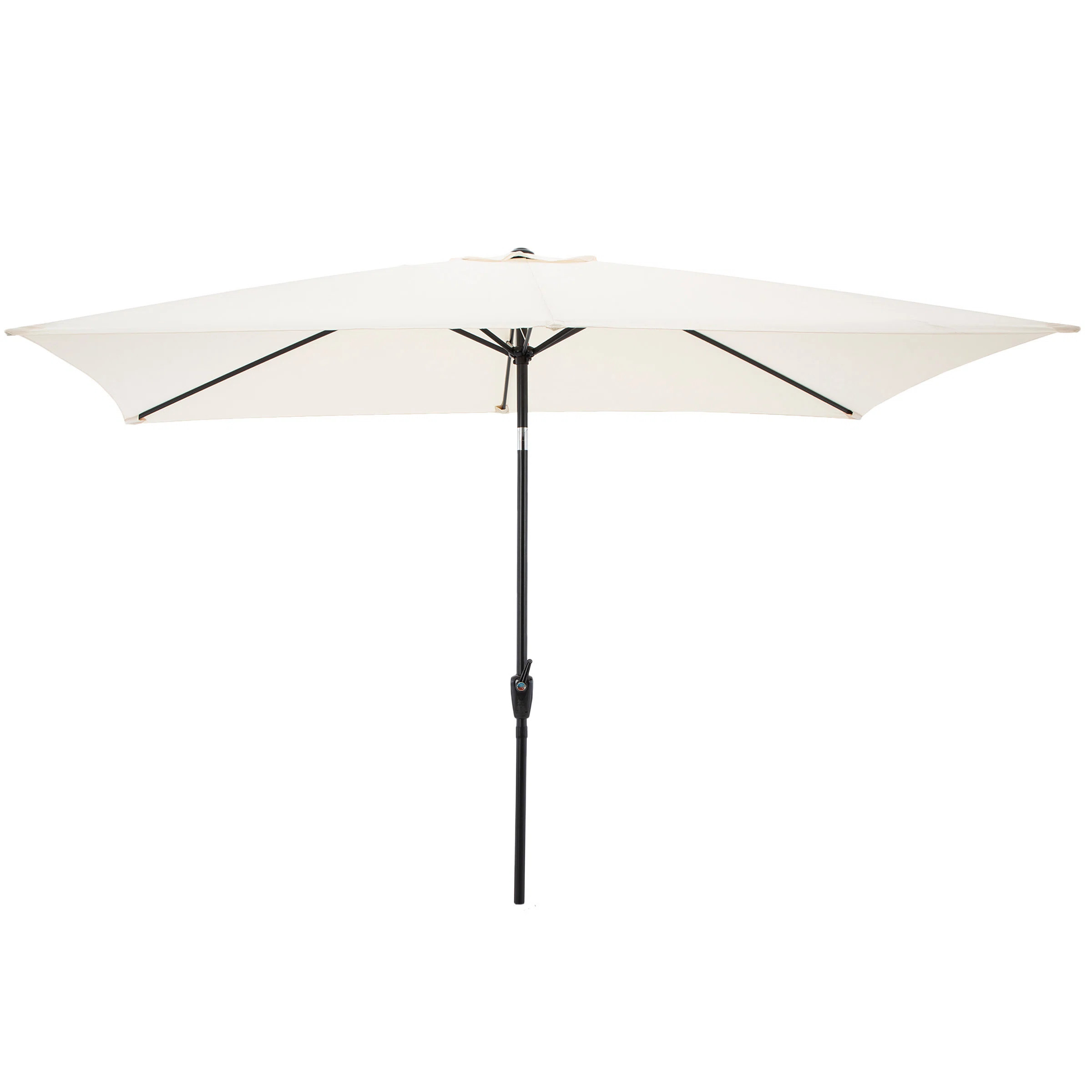 Caselli Rectangular Patio Umbrella - 10 Ft Easy Crank Sun Shade with Push Button Tilt for Outdoor... | Wayfair North America