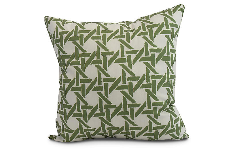 Sugarcane Pillow, Green | One Kings Lane