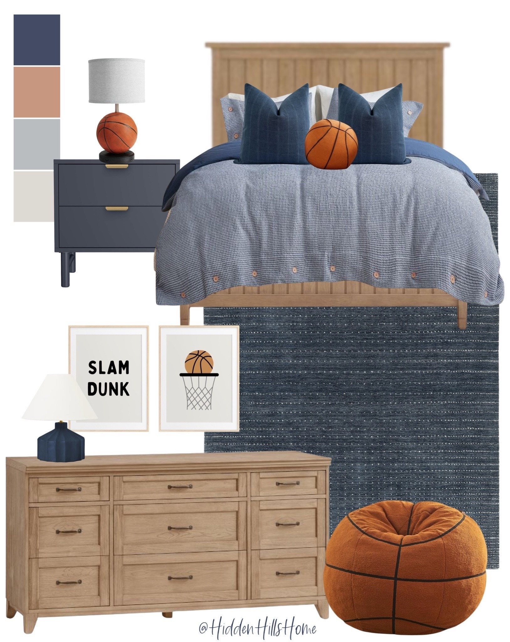 Boys bedroom decor mood board, teen boys room ideas, masculine bedroom, boys room inspiration, teen bedroom design, basketball bedroom, sports themed boys room #boysbedroom

#LTKHome #LTKSaleAlert #LTKKids